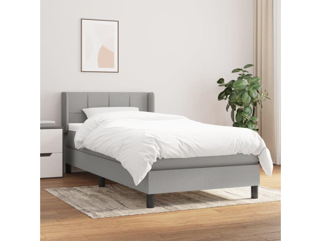 Mattress - with Mattress, Gray, 100 x 200 cm