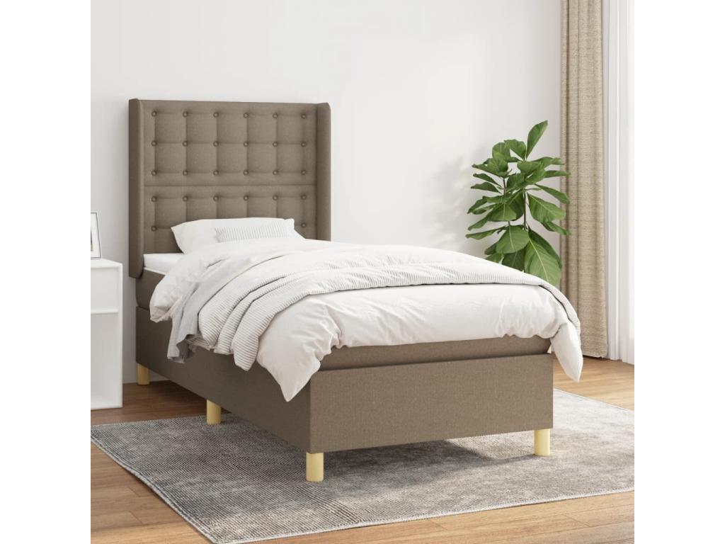 Mattress - with Mattress, Taupe, 80 x 200 cm