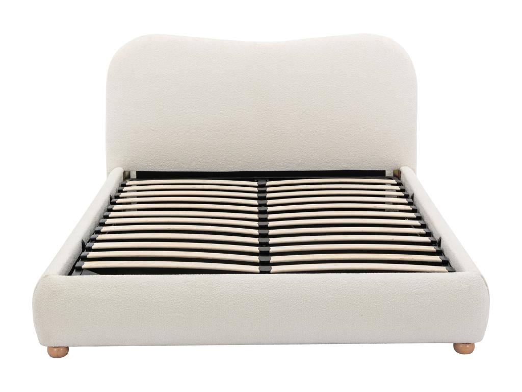 Storage Bed - Beige, 180 x 200 cm