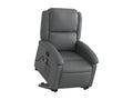 Armchair - Gray, Faux Leather