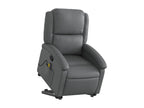 Armchair - Gray, Faux Leather
