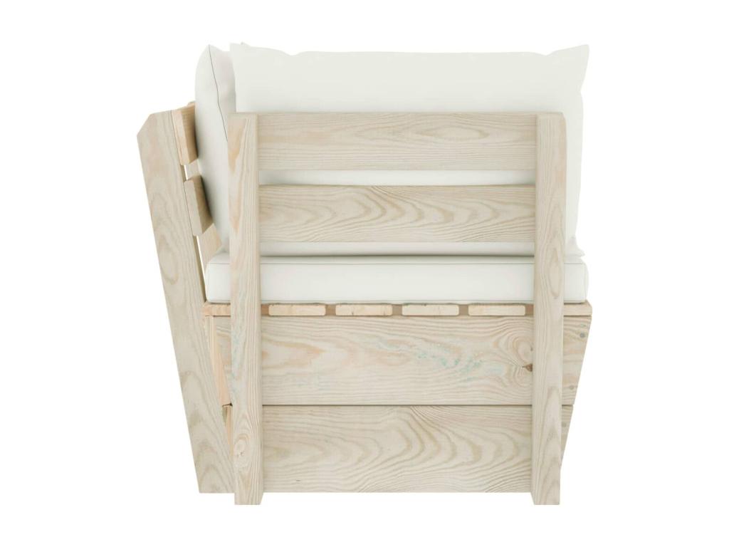 Sofa - with Cushions, Cream