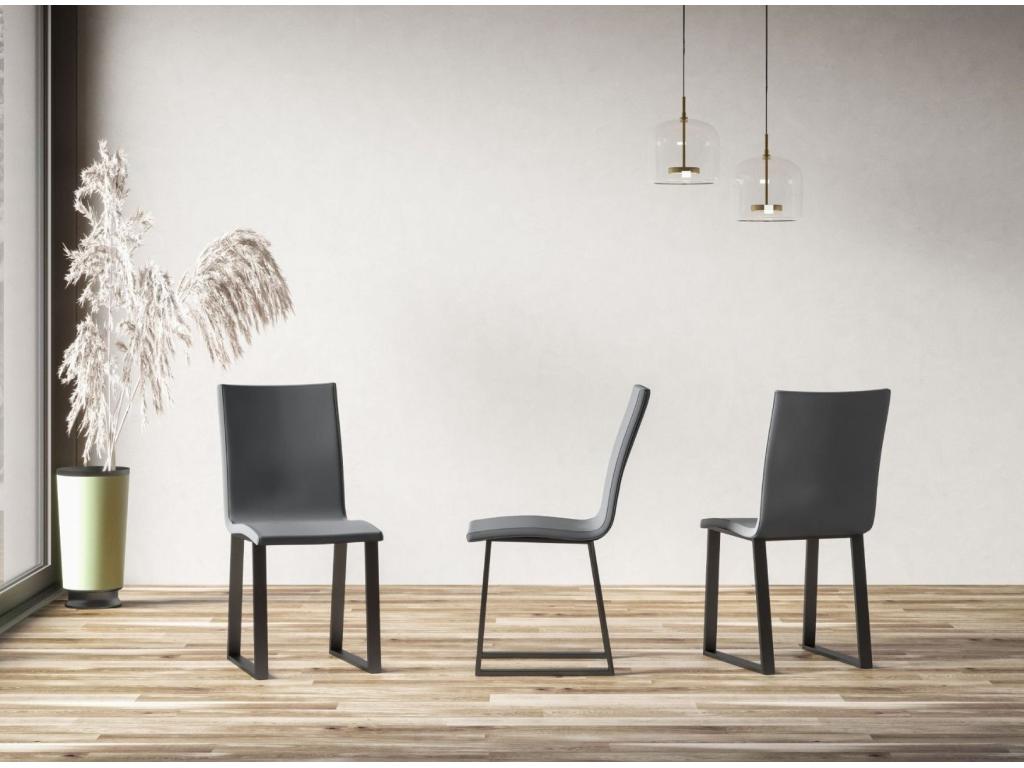 Chair - Brown, Metal