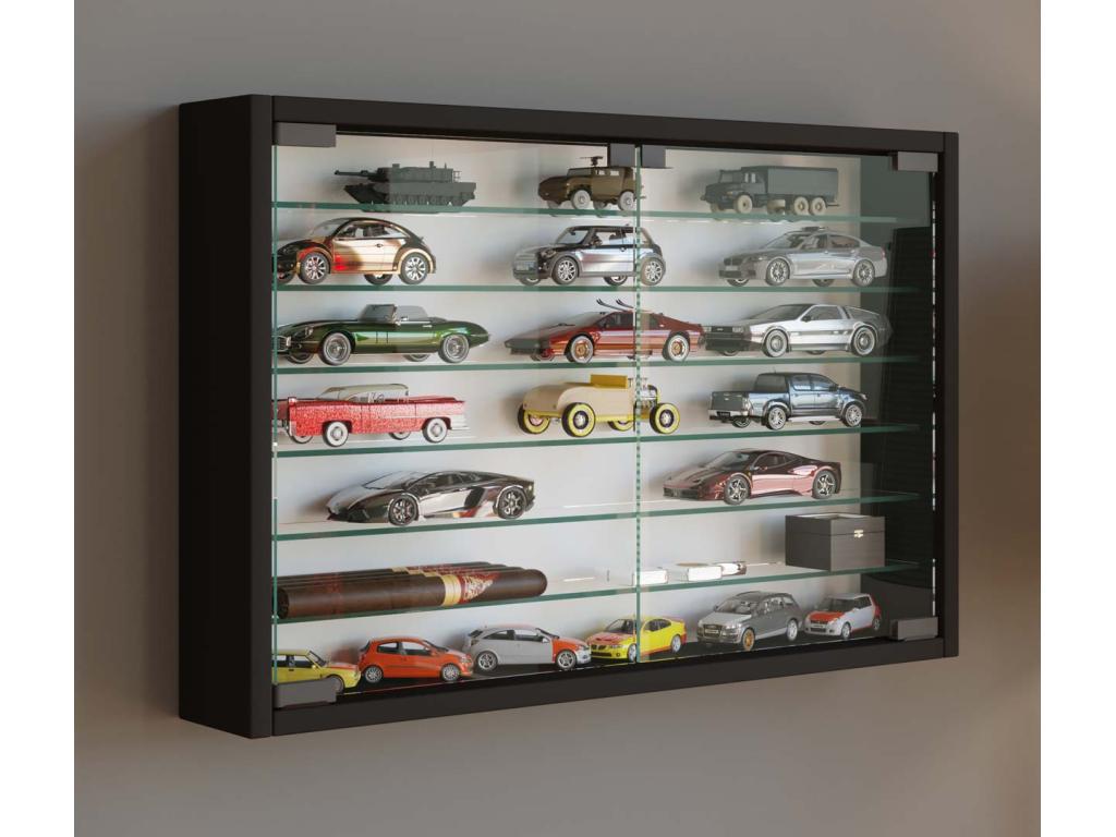 Display Cabinet - Black, Glass
