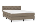 Mattress - with Mattress, Taupe, 140 x 190 cm