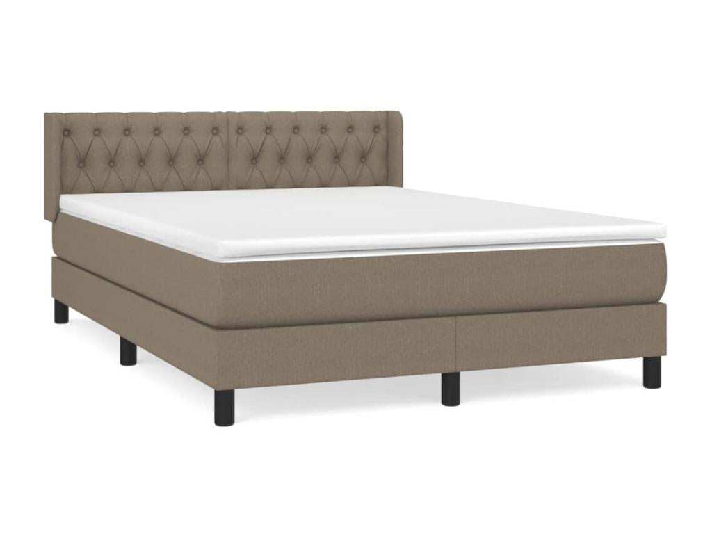 Mattress - with Mattress, Taupe, 140 x 190 cm