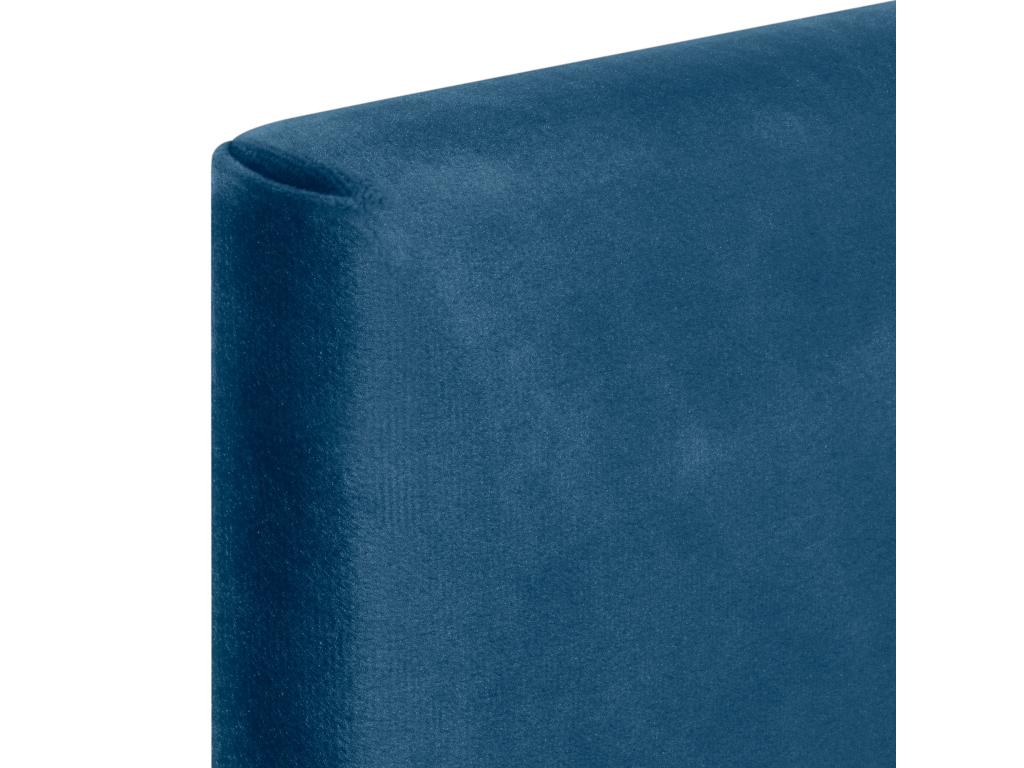 Headboard - Blue, Velvet