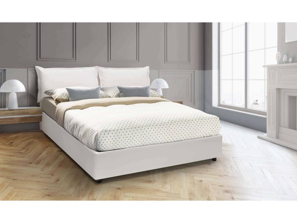 Mattress - with Mattress, White, 140 x 190 cm