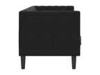 Sofa - Black, Velvet