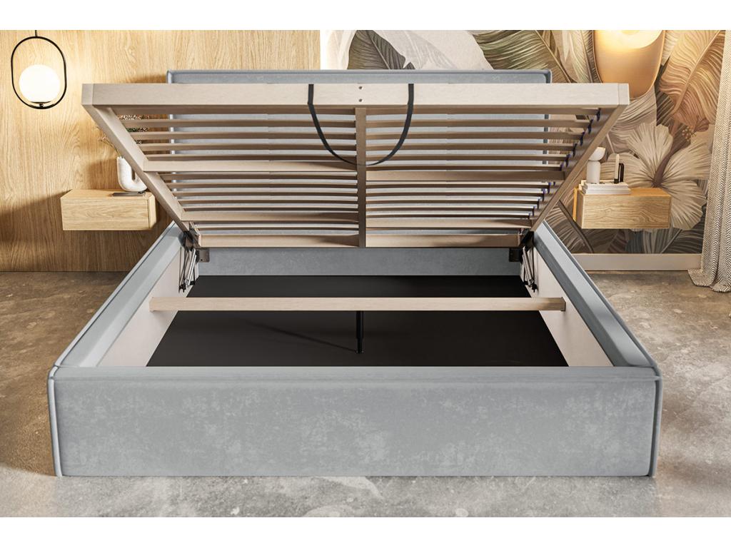 Storage Bed - Gris Anthracite, Fabric