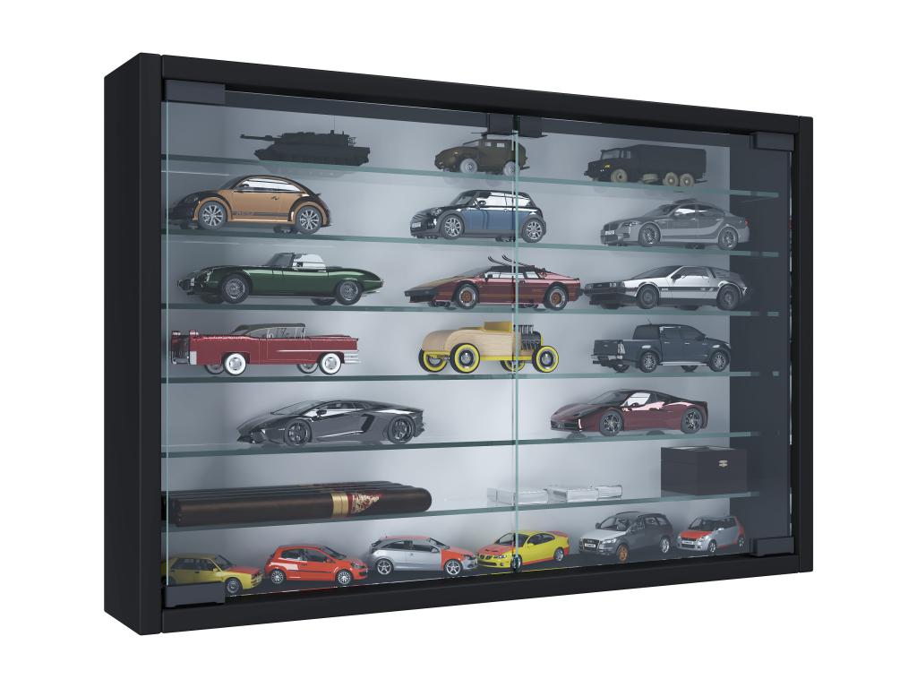 Display Cabinet - Black, Glass