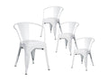 Chair (Set of 4) - White, Metal