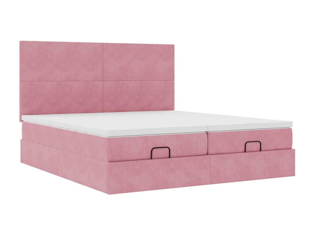 Mattress - with Mattress, Pink, 200 x 200 cm