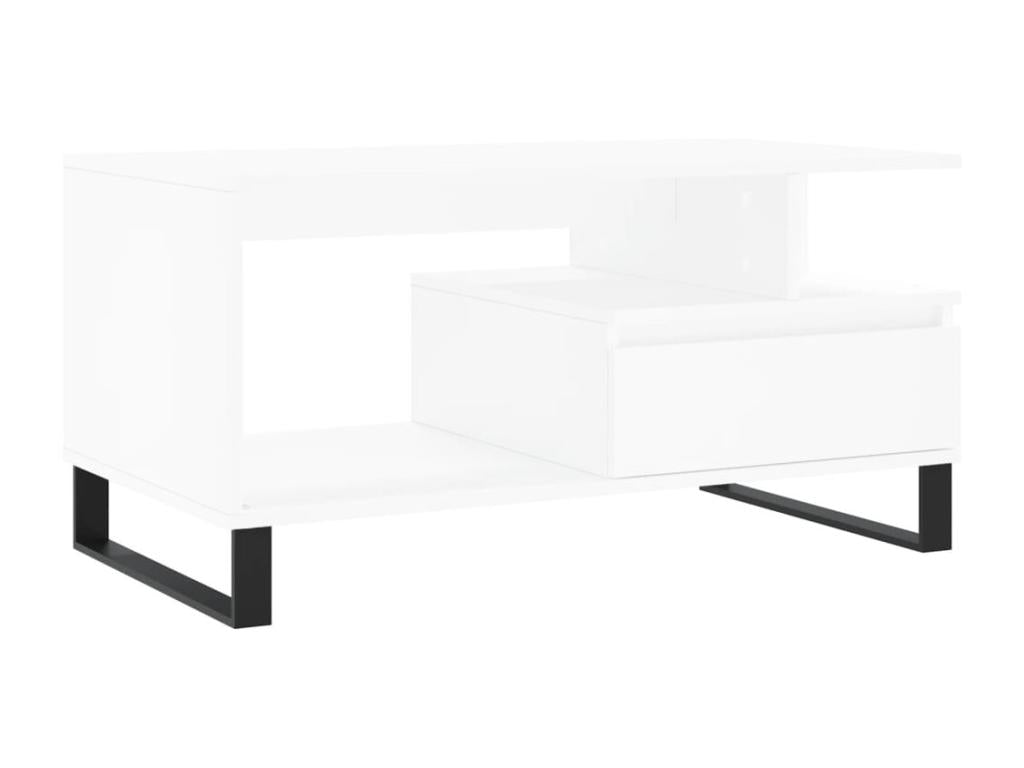 Coffee Table - White, 90 x 49 x 45 cm