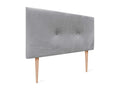 Headboard - Gris Light, Velvet