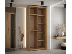 2-Door Wardrobe - Sliding Doors, Argente/White/Naturel Light, 235.2 x 110 x 60