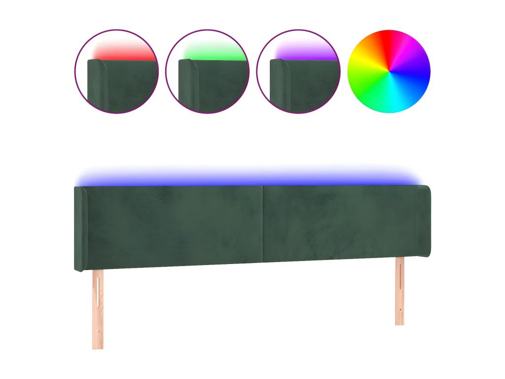 Headboard - Green, 183 x 16 x 78 cm