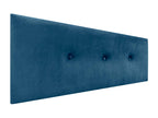 Headboard - Blue, Velvet