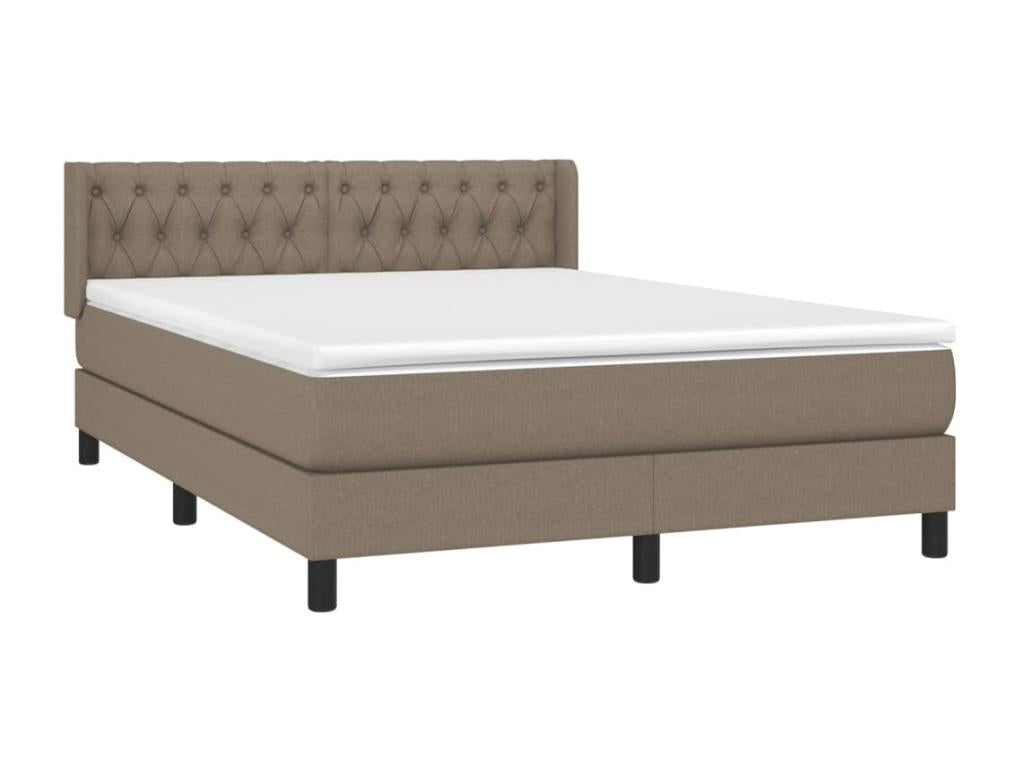 Mattress - with Mattress, Taupe, 140 x 190 cm