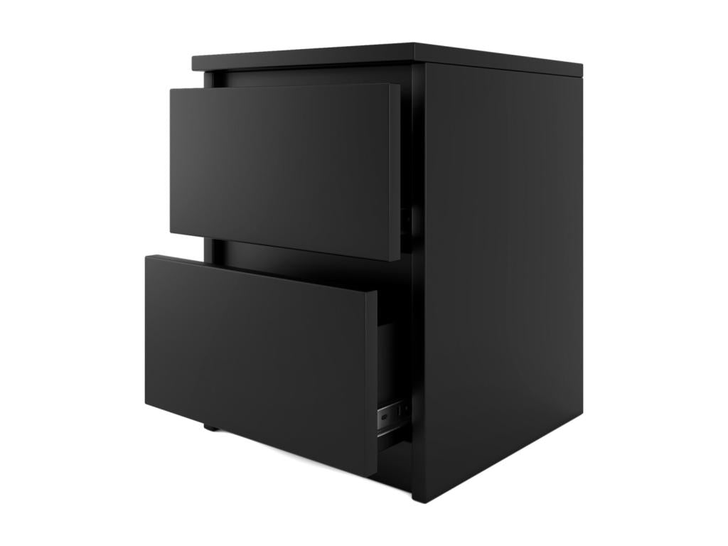Nightstand - Black, 40 x 30 x 30 cm