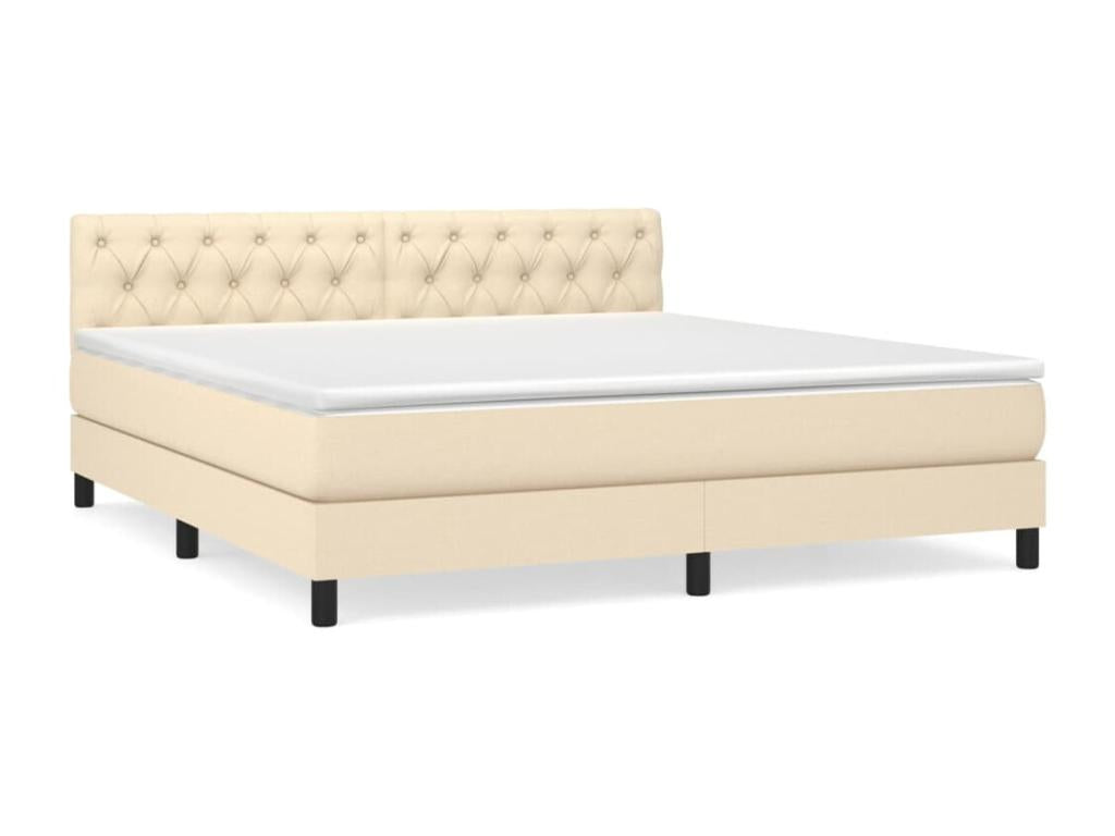 Mattress - with Mattress, Cream, 160 x 200 cm