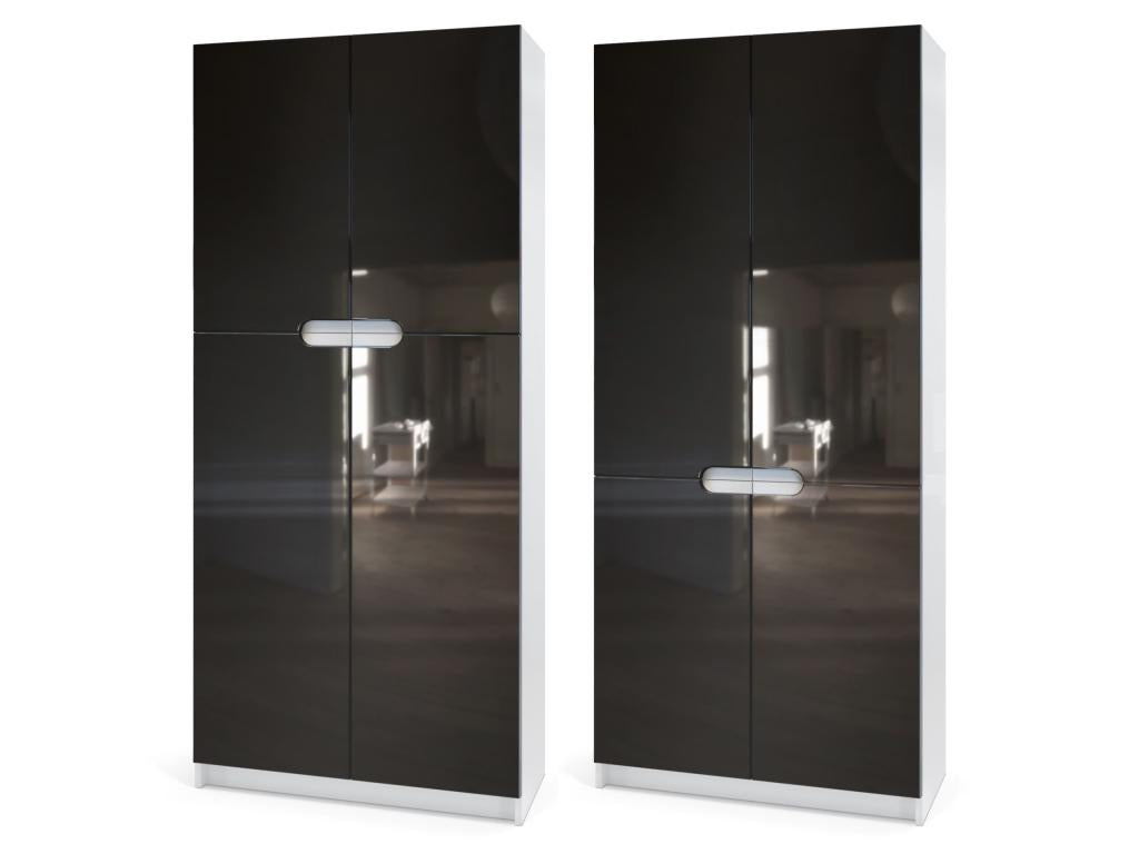 Wardrobe - White, 82 x 185 x 37