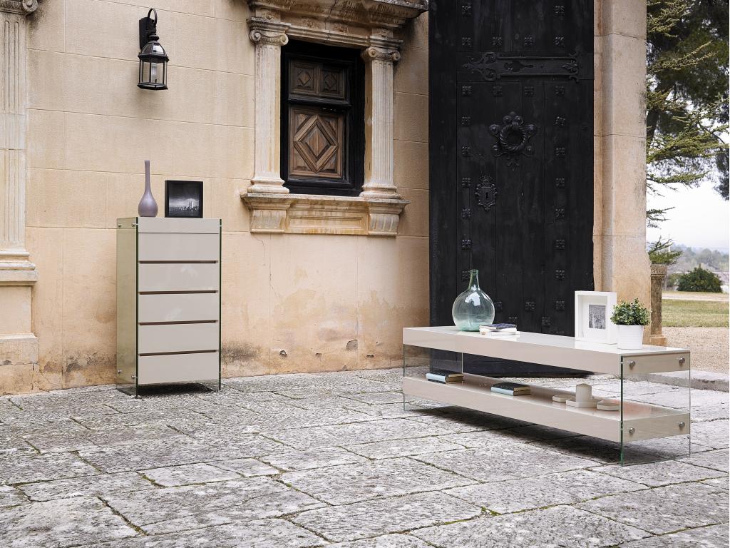 Cabinet - Red, Glass