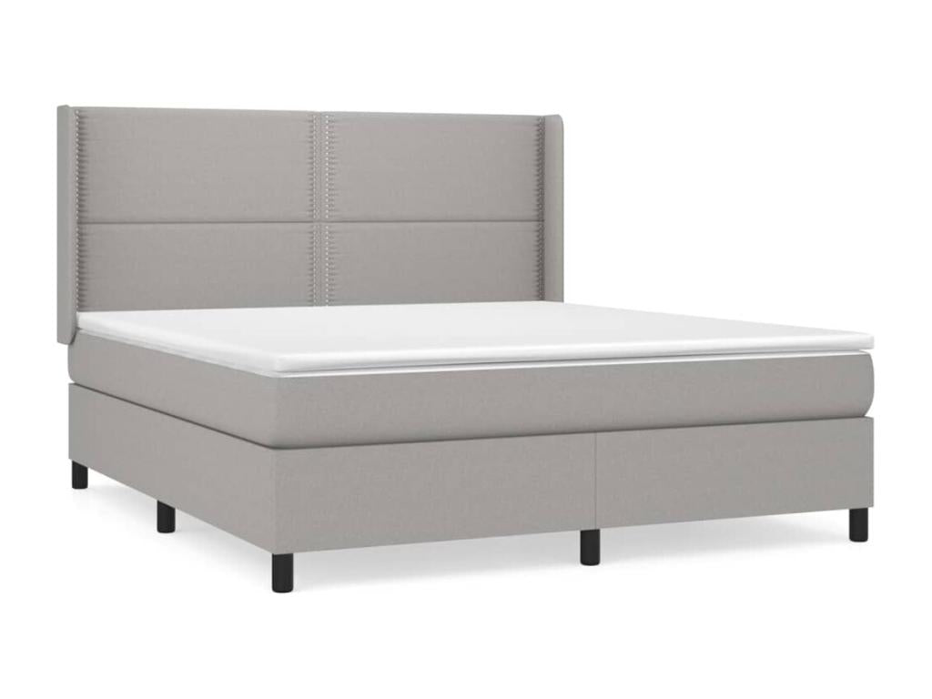 Mattress - with Mattress, Gray, 160 x 200 cm