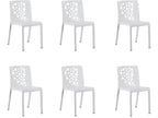 Chair (Set of 6) - White, Resin