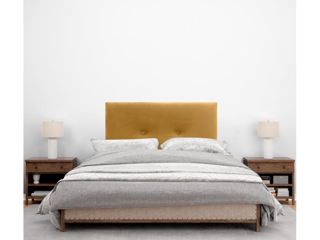 Headboard - Jaune Moutarde, Velvet