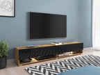 TV Stand - Black, 180 x 30 x 33 cm