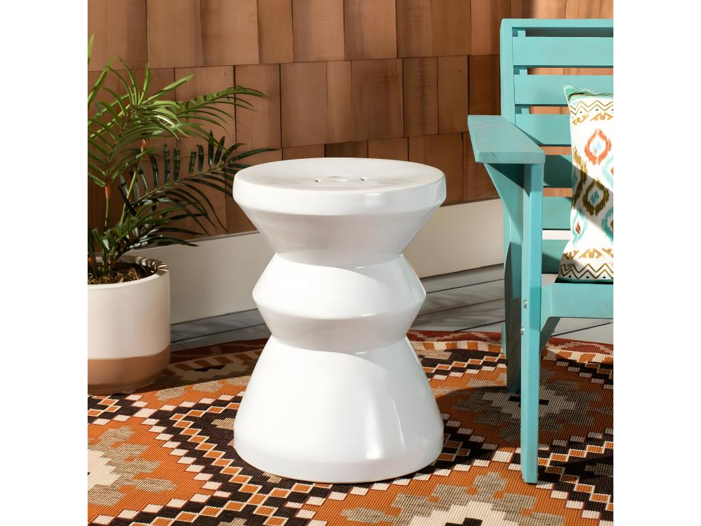 Stool - White, 36 x 36 x 48.26 cm