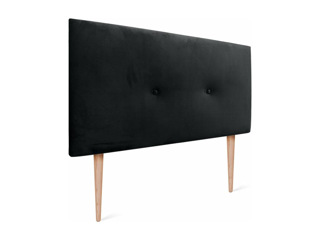 Headboard - Black, Velvet