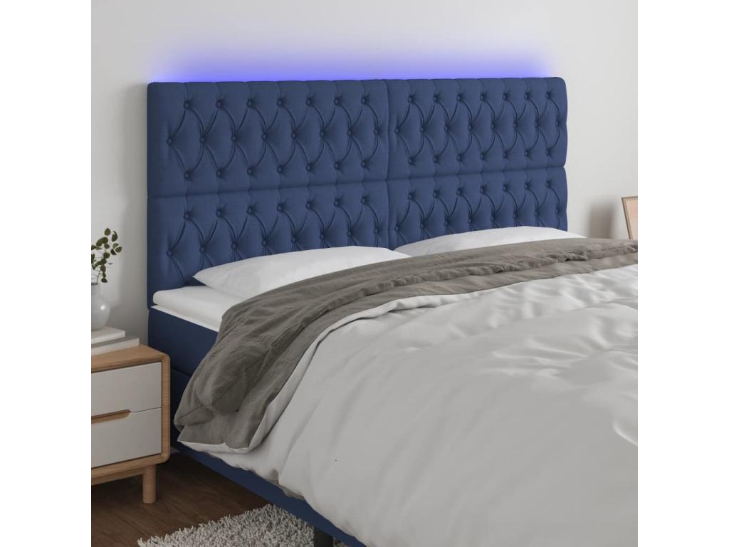 Headboard - Blue, 200 x 7 x 118 cm