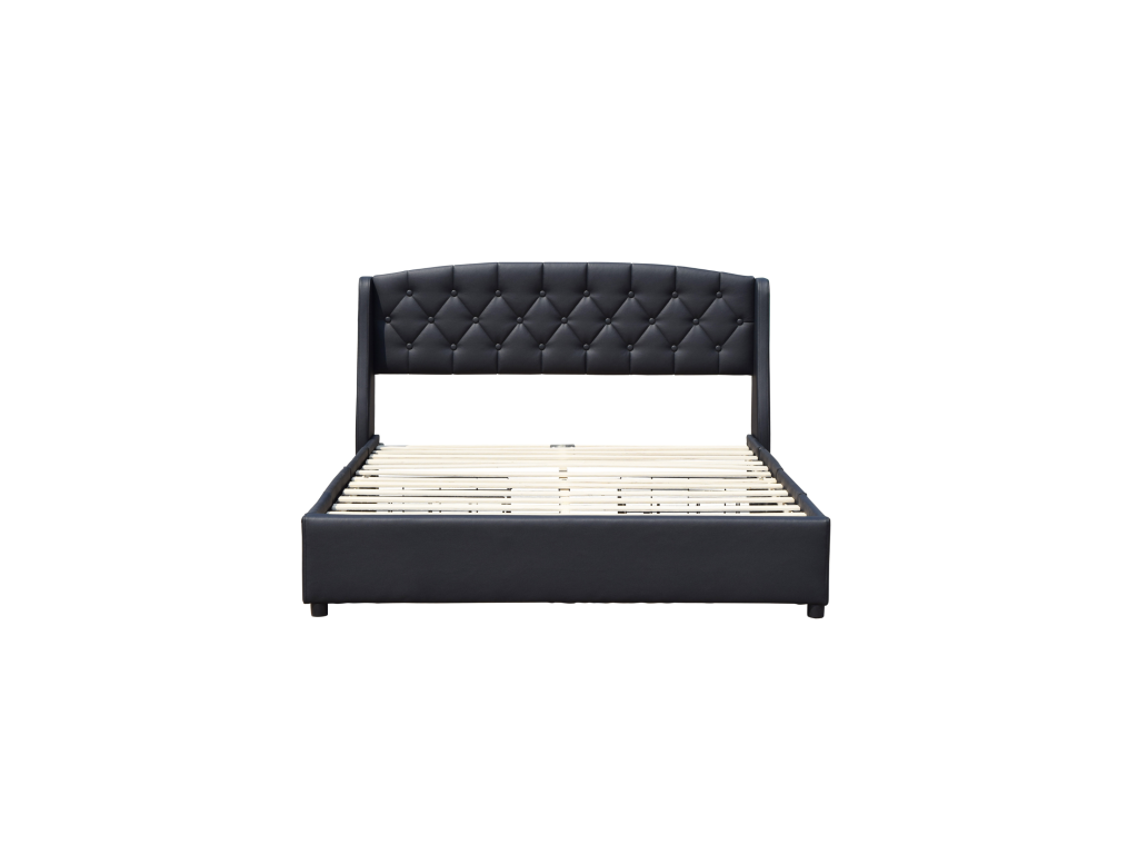 Bed Base - Black, 140 x 200 cm