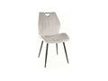 Chair - Gray, Velvet