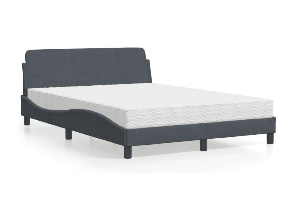 Mattress - with Mattress, Gray, 140 x 200 cm