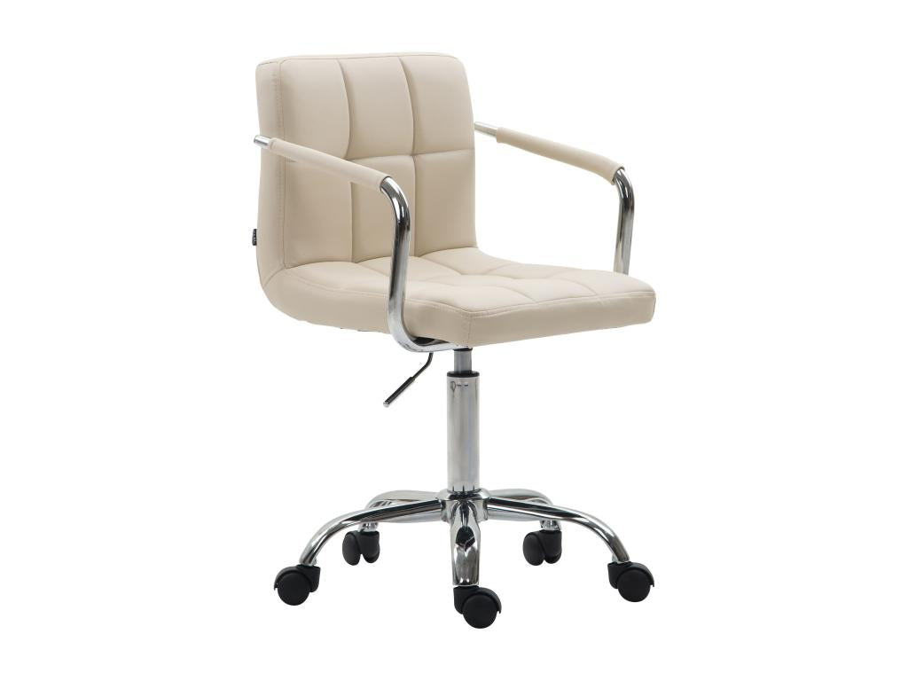 Chair - Cream, Faux Leather