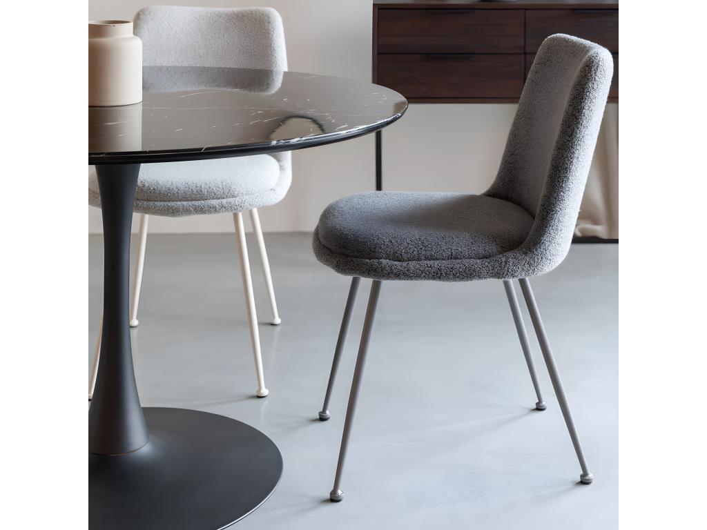 Chair (Set of 2) - Beige, Fabric