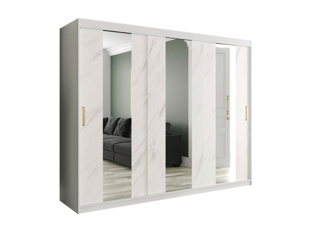 Wardrobe - White, 200 x 250 x 62 cm