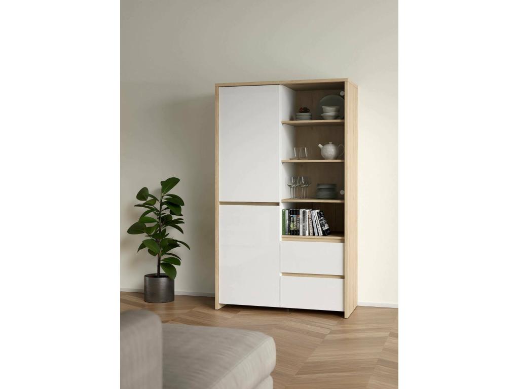 Display Cabinet - Beige, 100 x 48 x 170 cm
