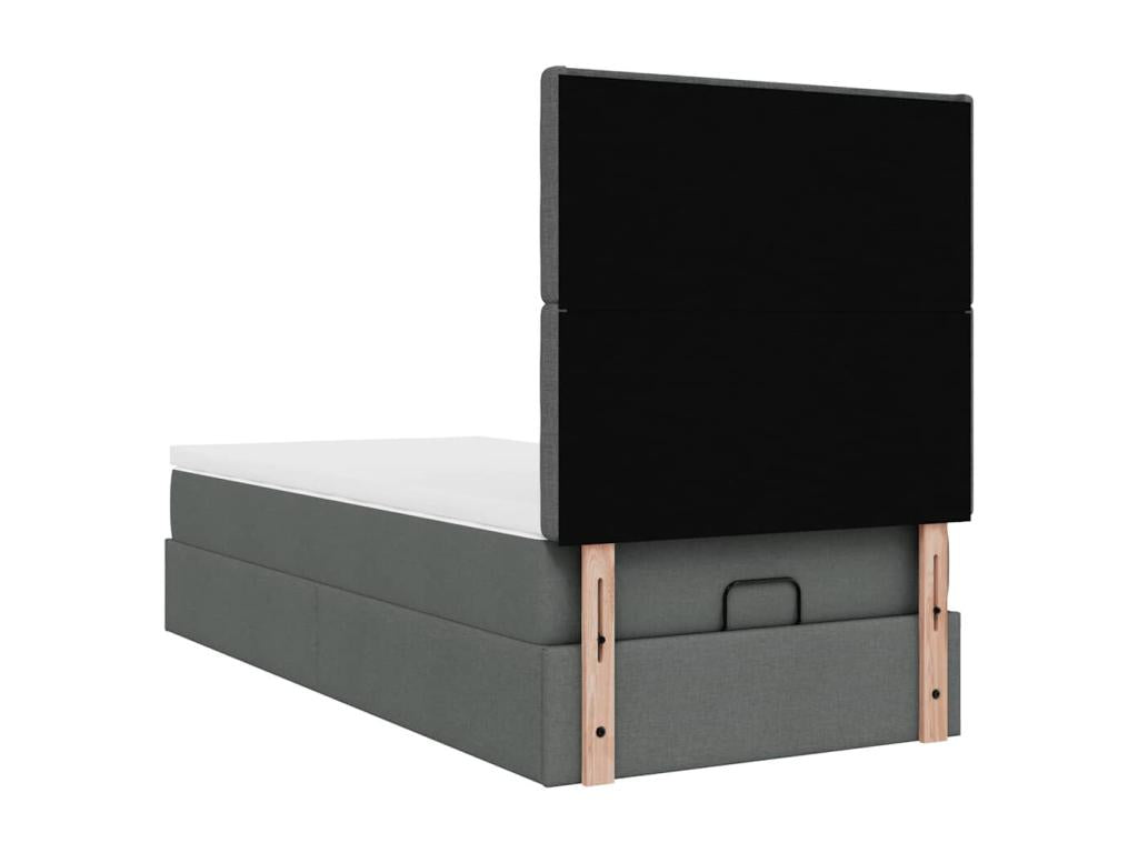 Mattress - with Mattress, Gray, 80 x 200 cm