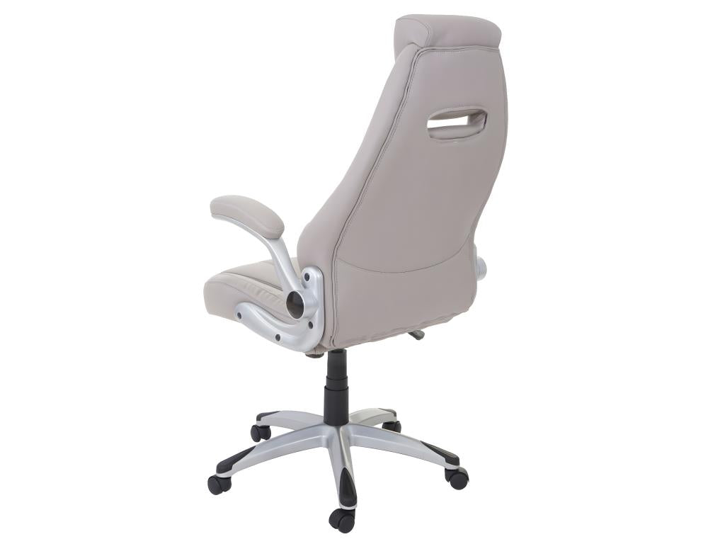 Armchair - Gray, Faux Leather