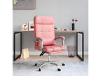 Armchair - Pink, Faux Leather