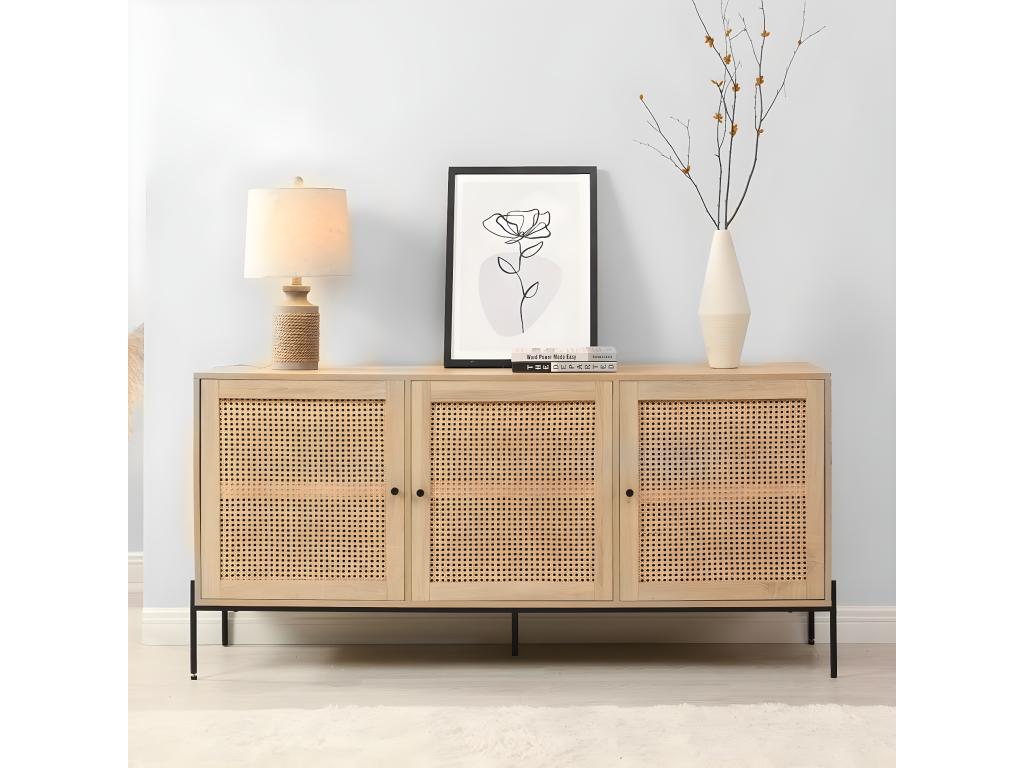 3-Door Sideboard - Brown