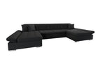Sofa - Black, 360 x 160 x 75 cm