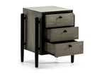 Nightstand - Gray, Wood