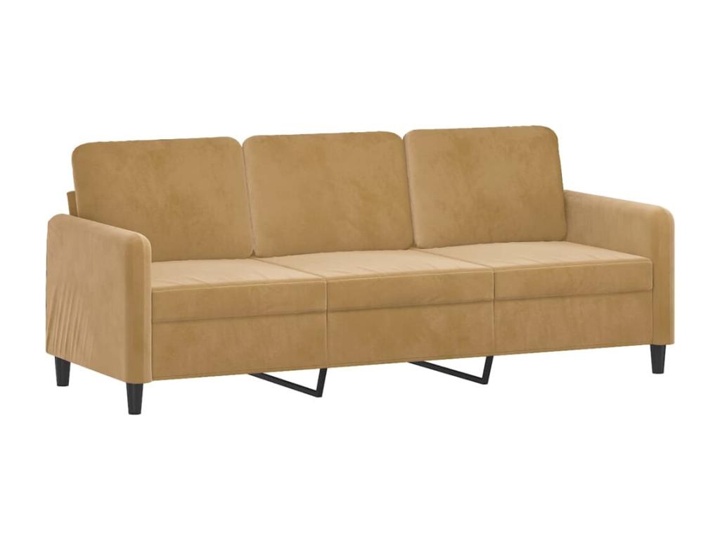 Sofa - Brown, Velvet