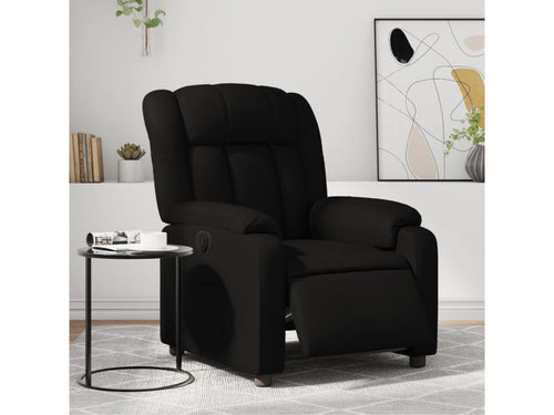 Armchair - Black, Faux Leather