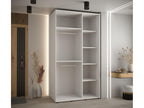 2-Door Wardrobe - Sliding Doors, White/Brown/Black, 235.2 x 140 x 60